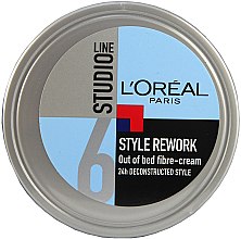 Моделирующий крем для волос - L'Oreal Paris Studio Line Style Rework Out of Bed Fibre Cream — фото N3