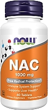 Пищевая добавка "N-Ацетилцистеин", 1000 мг - Now Foods NAC Tablets — фото N1