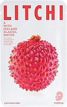 Тканинна маска для сяйва шкіри обличчя "Лічі" - The Iceland Litchi Mask — фото N1