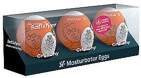 Набір - Satisfyer Masturbator Egg 3er Set Chrunchy — фото N3