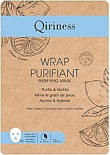 Парфумерія, косметика Очищувальна тканинна маска для обличчя - Qiriness Wrap Purifiant Purifying Mask