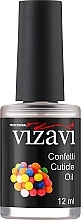 Духи, Парфюмерия, косметика УЦЕНКА Масло для кутикулы "Конфетти" - Vizavi Professional Confetti Cuticle Oil *