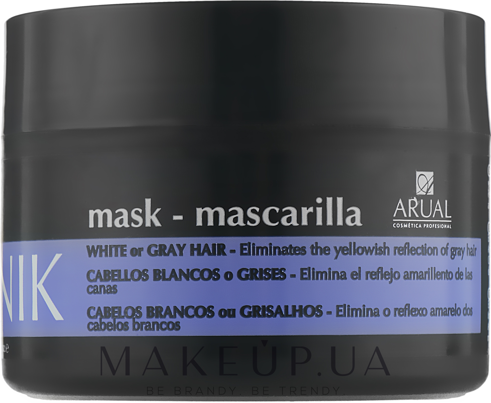 Маска для світлого й сивого волосся - Arual Unik Silver Mask — фото 250ml