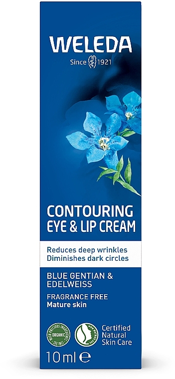 Крем-контур для шкіри навколо очей та губ "Блакитна Джентіана та Едельвейс альпійський" - Weleda — фото N2