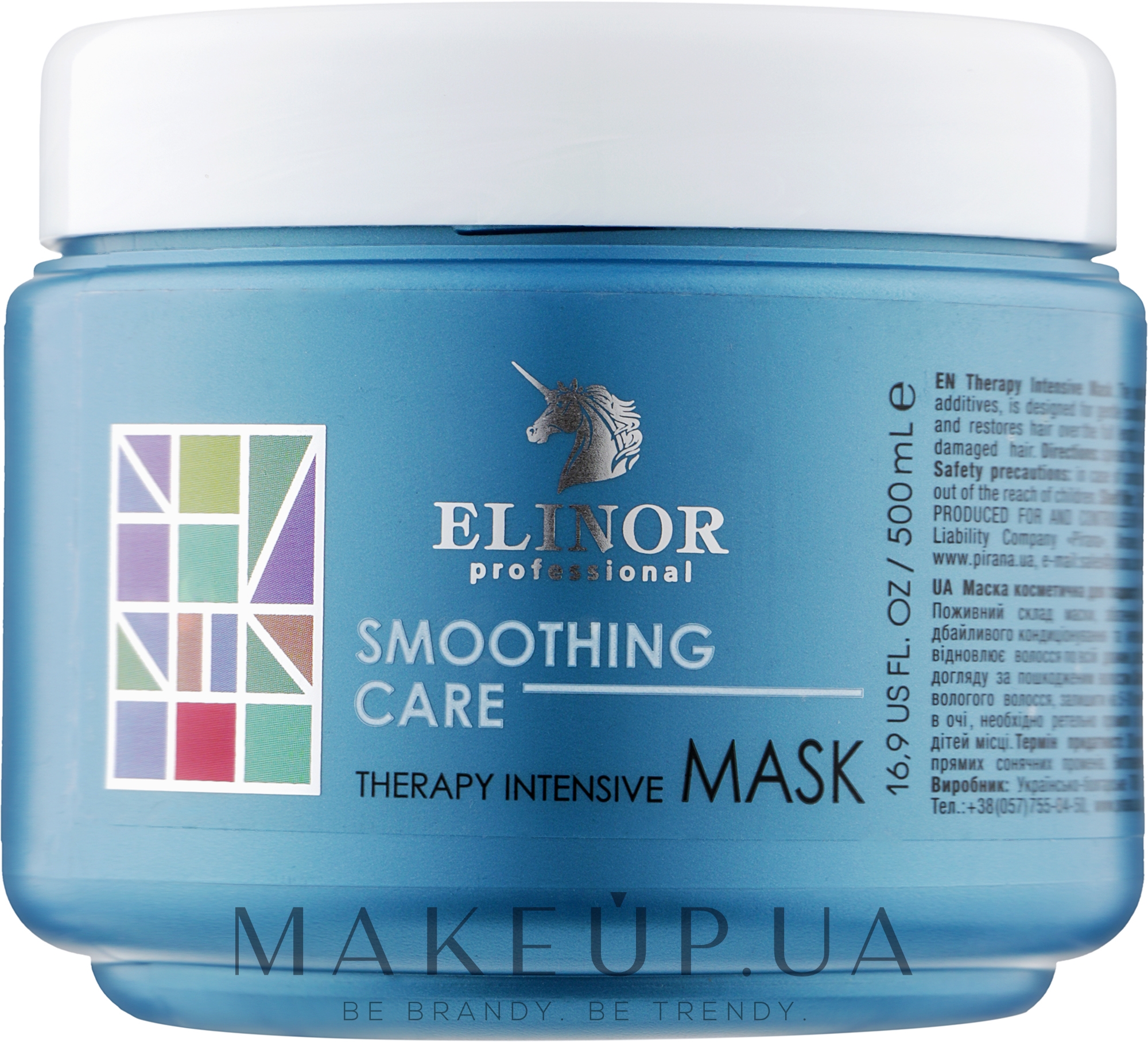 Маска для гладкости и блеска волос - Elinor Therapy Intensive Mask — фото 500ml