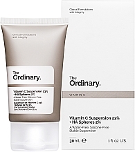 The Ordinary Vitamin C Suspension 23% + HA Spheres 2% - Сыворотка с 23% витамином C и 2% гиалуроновой кислотой — фото N2