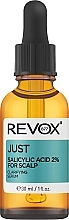 Парфумерія, косметика Сироватка для шкіри голови з саліциловою кислотою - Revox Just Salicylic Acid 2% For Scalp