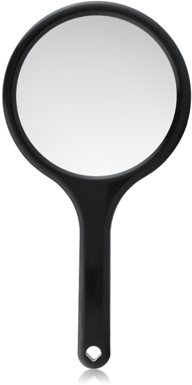 Дзеркало в рамі, з ручкою, 28,5х14,5 см, черне - Titania — фото N1