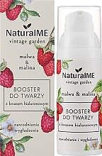 Бустер для лица с гиалуроновой кислотой "Мальва и малина" - NaturalME Vintage Garden Malwa & Raspberry Hydration & Smoothing Booster — фото N2