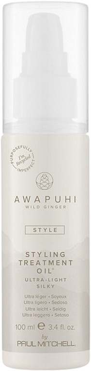 Суха олія для волосся - Paul Mitchell Awapuhi Wild Ginger Style Treatment Oil — фото N1