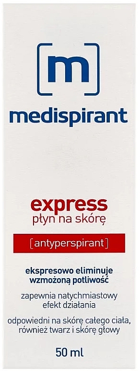Эмульсия для устранения повышенного потоотделения - Aflofarm Medispirant Express Liquid — фото N2