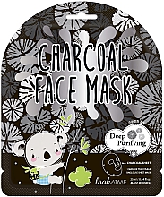 Парфумерія, косметика Тканинна маска для обличчя з деревним вугіллям - Look At Me Charcoal Face Mask