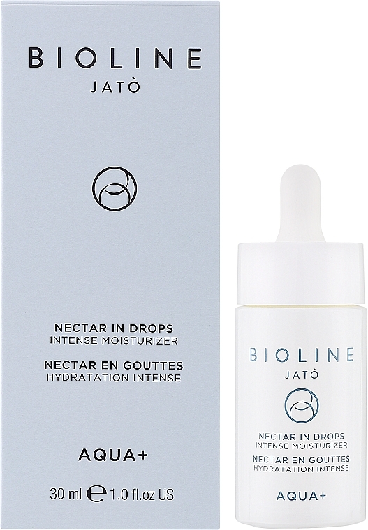 Інтенсивна зволожуюча сироватка-нектар для обличчя - Bioline Jato Aqua+ Nectar In Drops Intense Moisturizer — фото N2