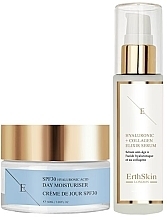 Парфумерія, косметика Набір - ErthSkin London SPF 30 Hyaluronic Acid Day Cream 50ml + Hyaluronic acid & Collagen Serum Set (d/cr/50ml + f/ser/60ml)