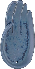 Подставка-ладонь для аромапалочек "Aquamarine", синяя - Eleven Eleven Aroma — фото N1