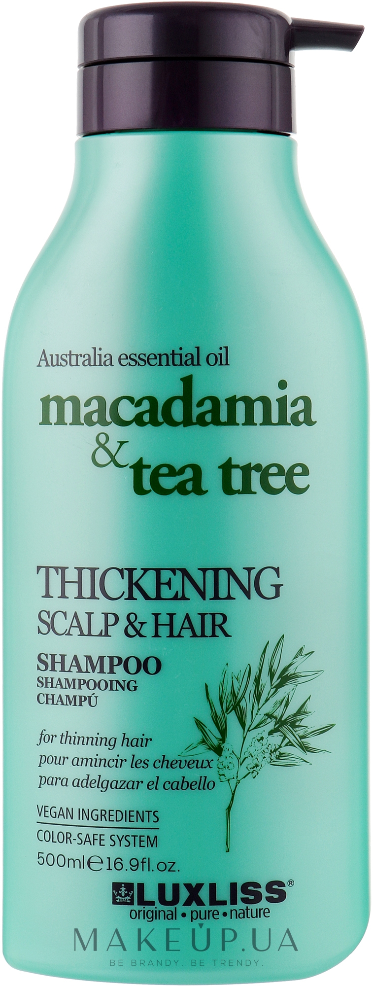 Укрепляющий шампунь для волос - Luxliss Thickening Scalp & Hair Shampoo — фото 500ml