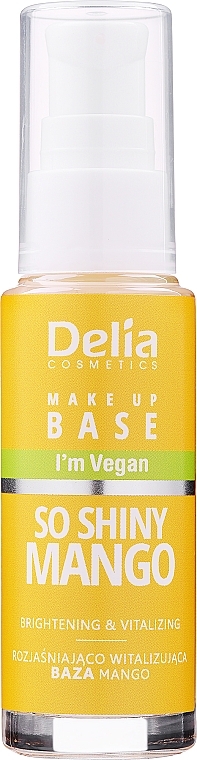 Осветляющая база для макияжа - Delia So Shiny Mango Make Up Base — фото N1