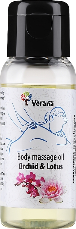Масажна олія для тіла "Orchid & Lotus Flower" - Verana Body Massage Oil — фото N1