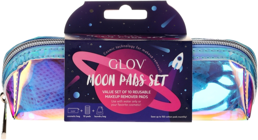 Набір з 10 багаторазових косметичних дисків - Glov Moon Pads Set — фото N1