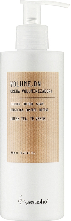 Крем для надання об'єму волоссю - GreenSoho Volume.On Cream — фото N1