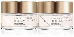 Набор - Eclat Skin London EGF Cell Effect Night Moisturiser Set (f/cr/2x50ml) — фото N1