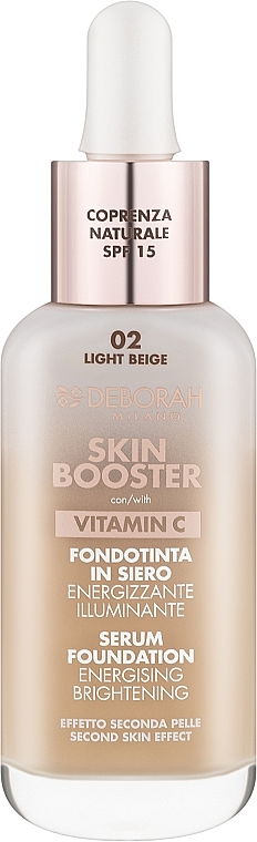 Тональная сыворотка - Deborah Skin Booster Serum Foundation Vitamin С SPF15 — фото N1