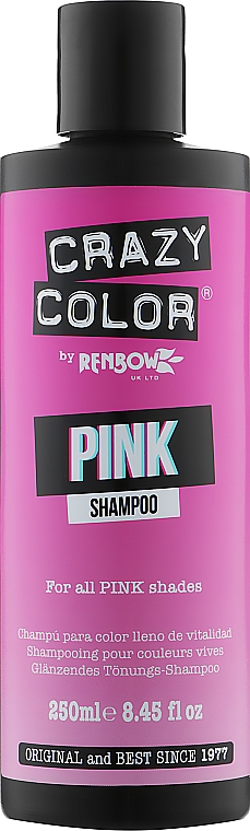 Шампунь відтінковий для усіх відтінків рожевого - Crazy Color Vibrant Pink Shampoo — фото N1