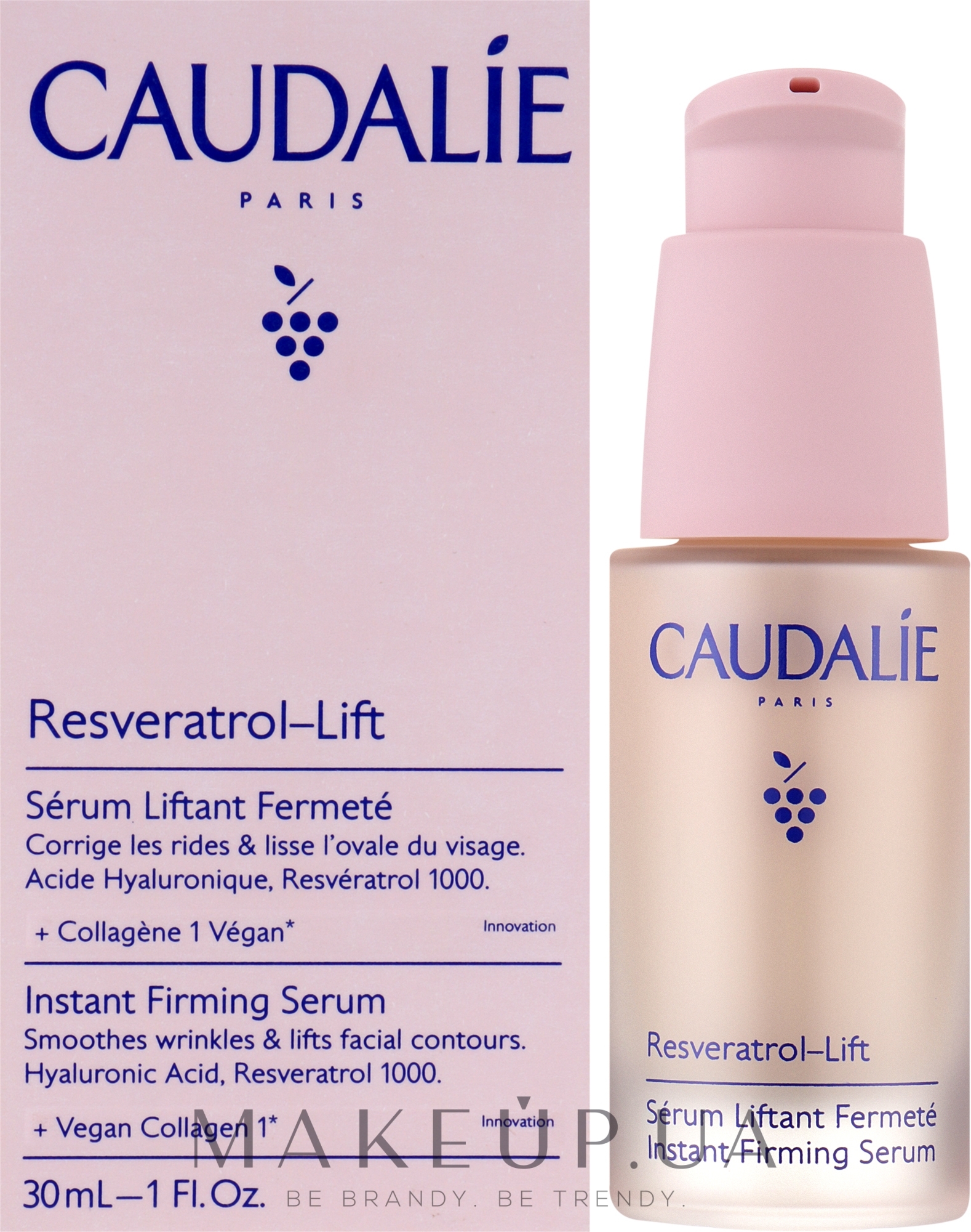 Зміцнювальна сироватка для обличчя - Caudalie Resveratrol Lift Instant Firming Serum New — фото 30ml