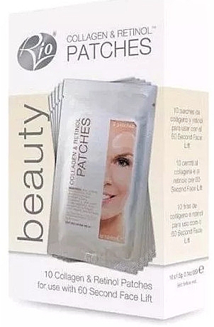 Патчі для обличчя з колагеном і ретинолом - Rio-Beauty Collagen & Retinol Patches — фото N1