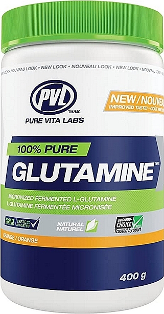 Амінокислота - Pure Vita Labs 100% Pure Glutamine Orange — фото N1