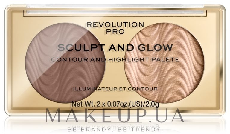 Контурна палетка для обличчя - Makeup Revolution Pro Sculpt And Glow — фото Savanna Nights