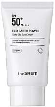 Духи, Парфюмерия, косметика Солнцезащитный осветляющий крем - The Saem Eco Earth Power Tone Up Sun Cream SPF50+ PA+++