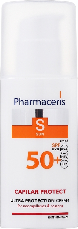 Солнцезащитный крем для лица - Pharmaceris S Capilar & Sun Protect Cream SPF50 — фото N1