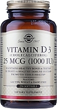 Дієтична добавка "Вітамін D" - Solgar Vitamin D3 1000 IU Cholekacyferol — фото N3