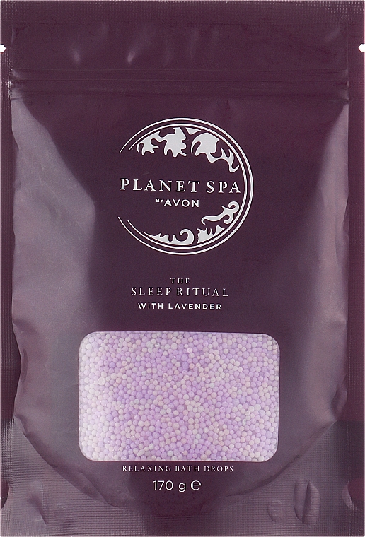 Розслаблювальні перли для ванн з лавандою - Avon Planet SPA Relaxing Bath Drops With Lavender — фото N1