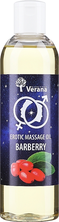 Масло для эротического массажа "Барбарис" - Verana Erotic Massage Oil Barberry — фото N3