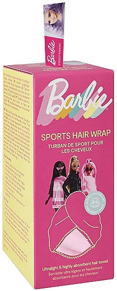 Полотенце для волос "Барби", розовое - Glov Sports Hair Wrap Pink Barbie — фото N2
