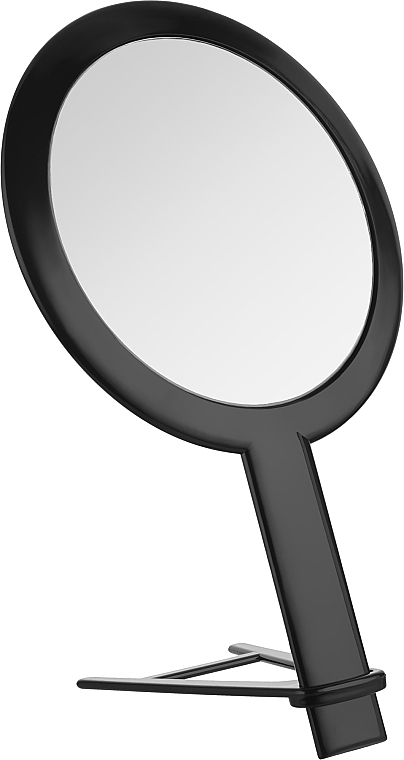 Косметичне дзеркало на підставці, чорне, 13.5 см, 01965 - Eurostil — фото N1