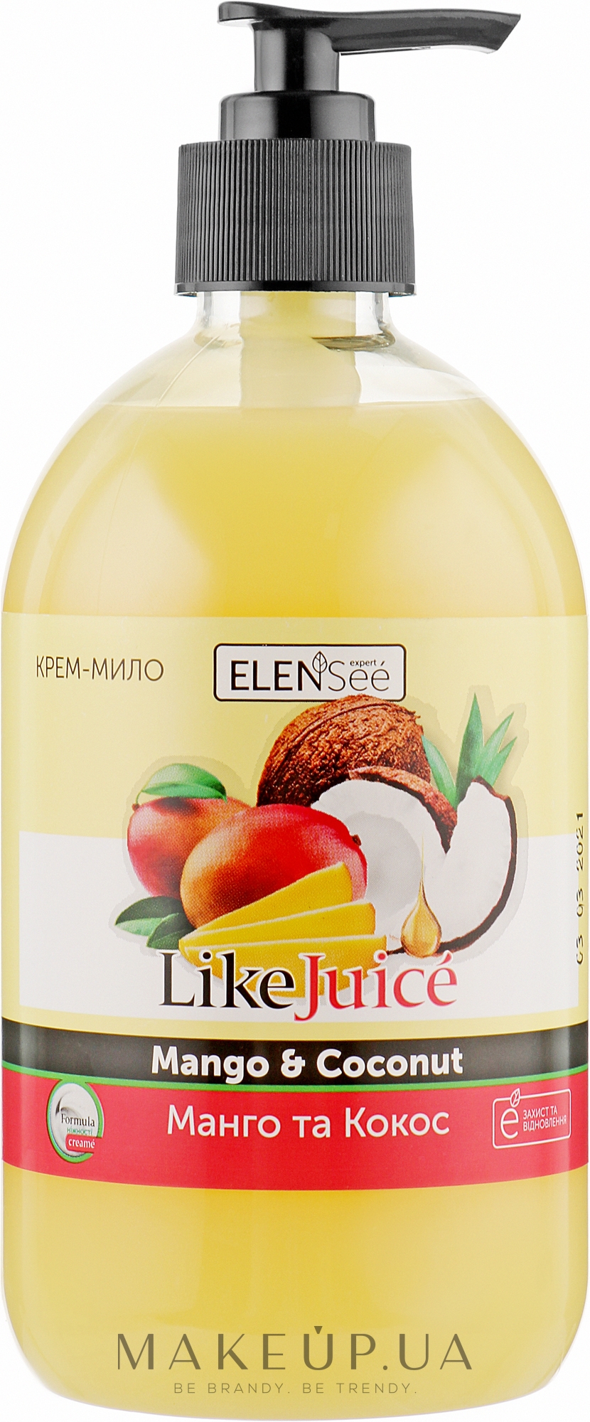 Крем мыло жидкое "Манго-кокос" - ElenSee Like Juice — фото 500ml