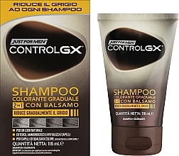 Шампунь-кондиціонер проти сивого волосся - Just For Men Control Gx — фото N2