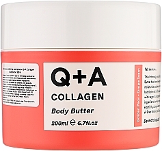 Парфумерія, косметика Зволожуючий баттер для тіла з колагеном - Q+A Collagen Body Butter