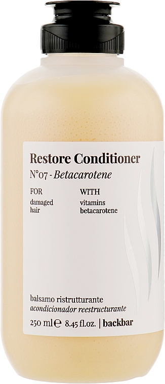 Кондиционер для волос - Farmavita Back Bar No7 Restore Conditioner Betacarotene