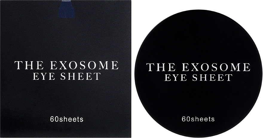 Зволожувальні антивікові патчі для сухої шкіри - Kor Japan The Exosome Eye Sheet Black — фото N2
