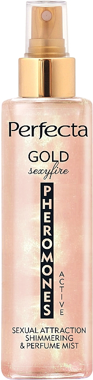 Парфумований міст для тіла    - Perfecta Pheromones Active Gold Sexyfire Perfumed Body Mist — фото N1