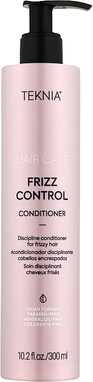 Дисциплінарний кондиціонер для неслухняного або хвилястого волосся - Lakme Teknia Frizz Control Conditioner — фото N3