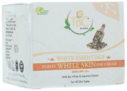 Парфумерія, косметика Відбілюючий денний крем для обличчя - TBC White Essentials Purely White Skine Day Cream SPF15