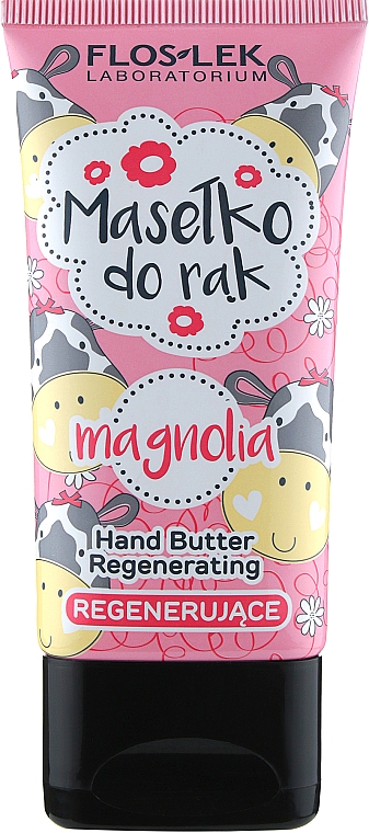 Восстанавливающее масло для рук "Магнолия" - Floslek Regenerating Hand Butter Mangolia