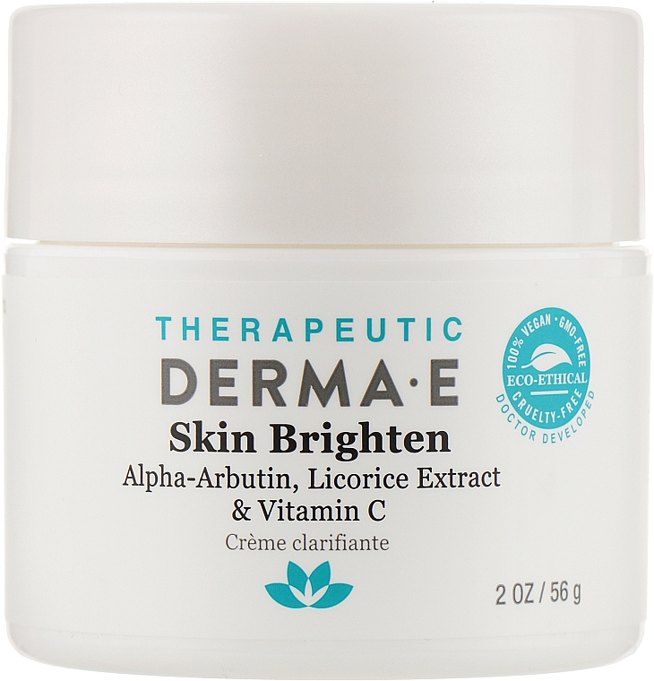Осветляющий крем для лица с цинком - Derma E Therapeutic Topicals Skin Lighten Cream — фото N1
