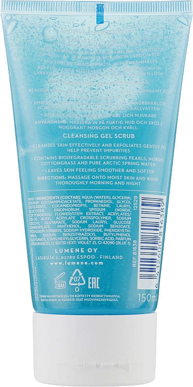 Гель-скраб очищающий - Lumene Klassikko Cleansing Gel Scrub — фото N2