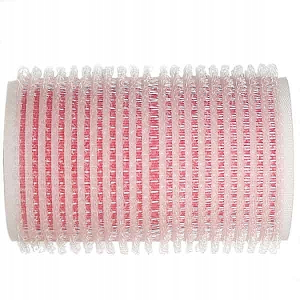 Бигуди-липучки с пенной основой, d36 мм, розовые, 12 шт - Xhair — фото N1